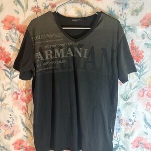 Emporio Armani Men's Charcoal Tee